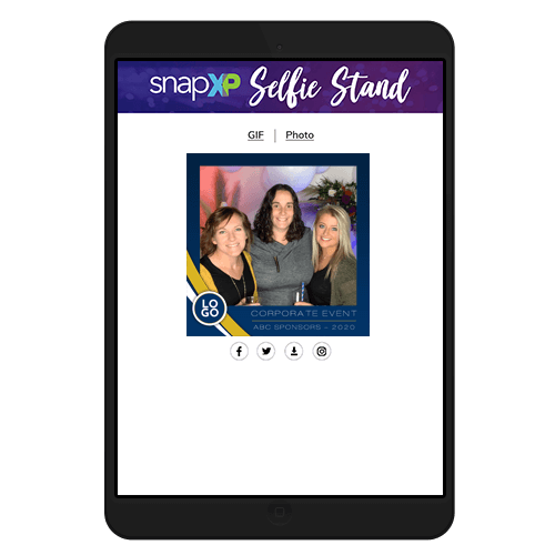 Sample microsite and online gallery header design